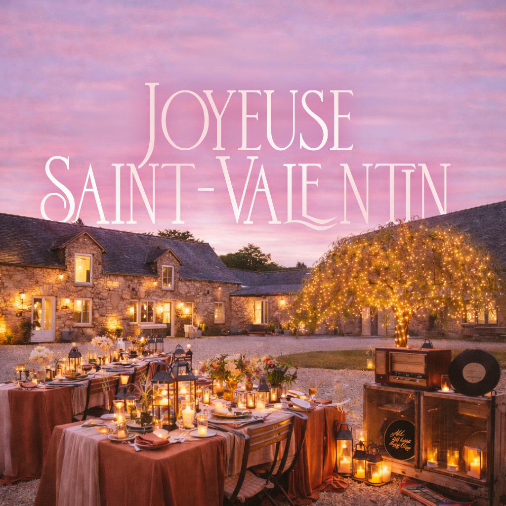 Lire la suite à propos de l’article 💕 Saint-Valentin : et si votre histoire d’amour commençait au Domaine de Breritz ?