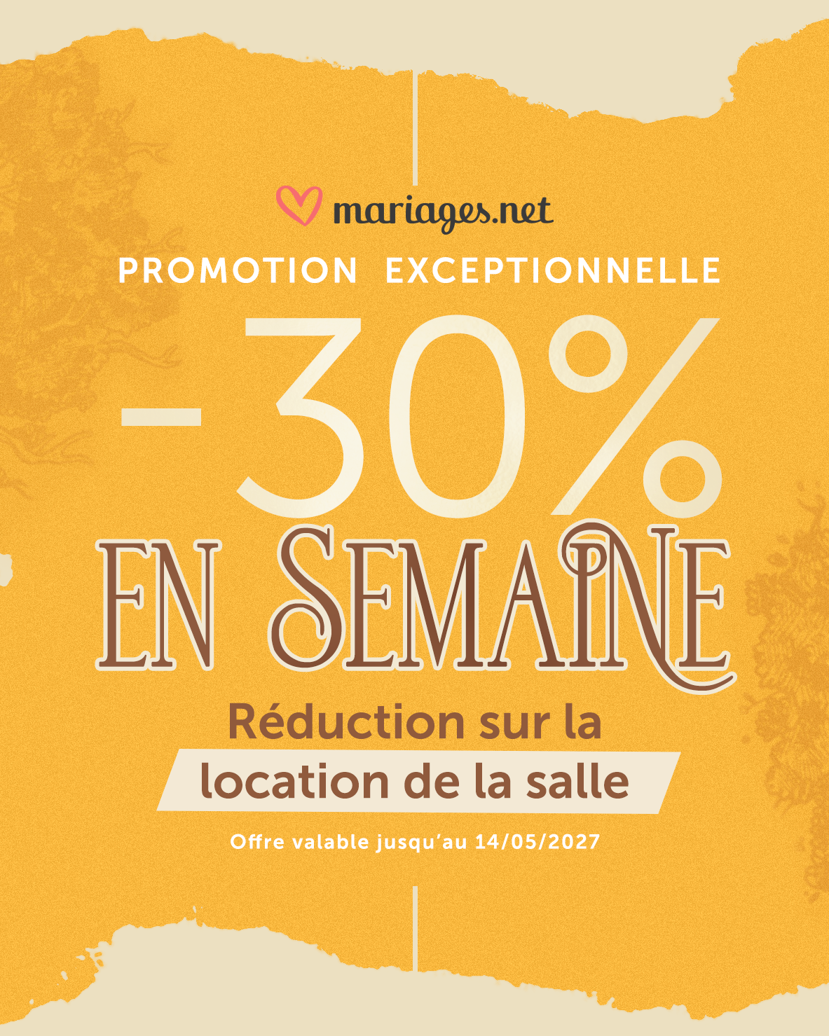 Lire la suite à propos de l’article Mariage en semaine dans le Morbihan : offre Breritz −30 %
